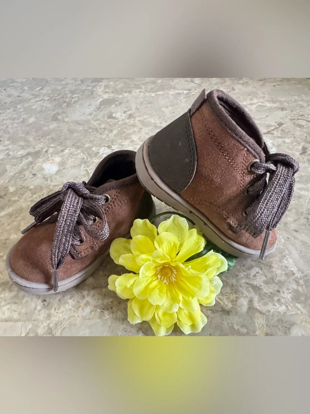 ✨ Stylish Faux Suede Baby Chukka Ankle Boots 4M Noah by Carter's